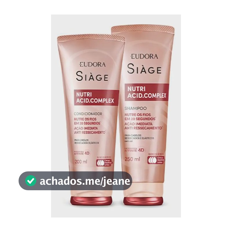 Kit Nutri Acid.complex Shampoo 250ml E Condicionador 200ml