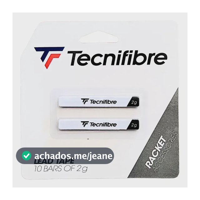 Fita Chumbo Lead Tape 10 Barras 2 Gr Cada Customiza Raquete