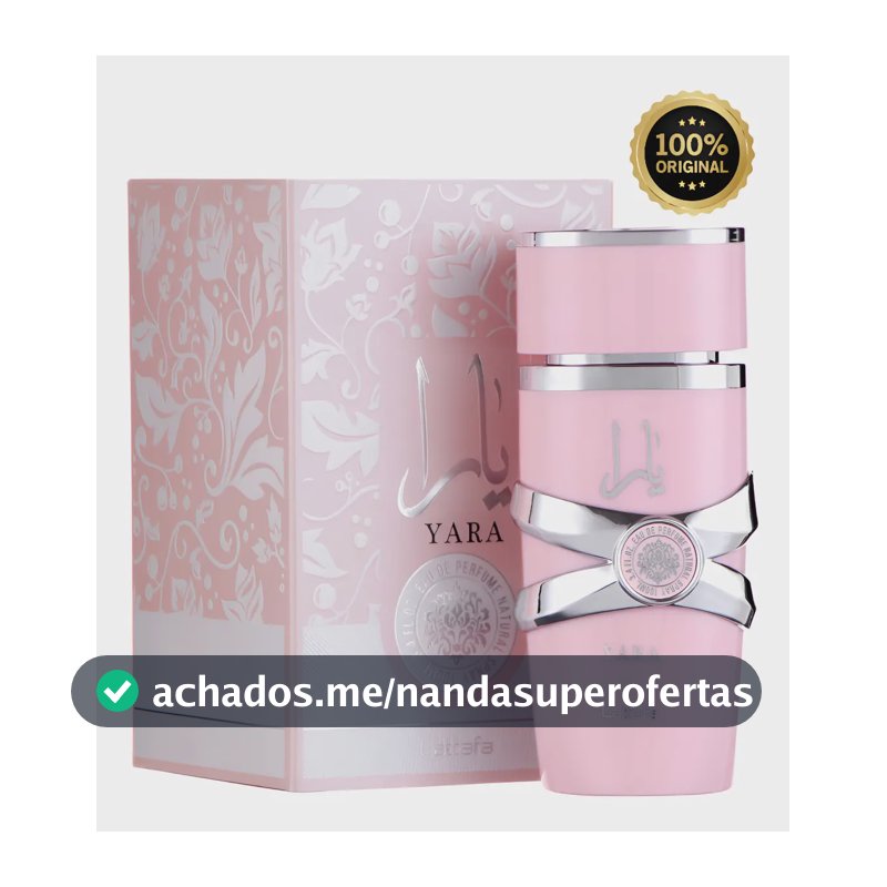 Perfume Árabe Feminino Yara Lattafa Eau De Parfum 100 Ml