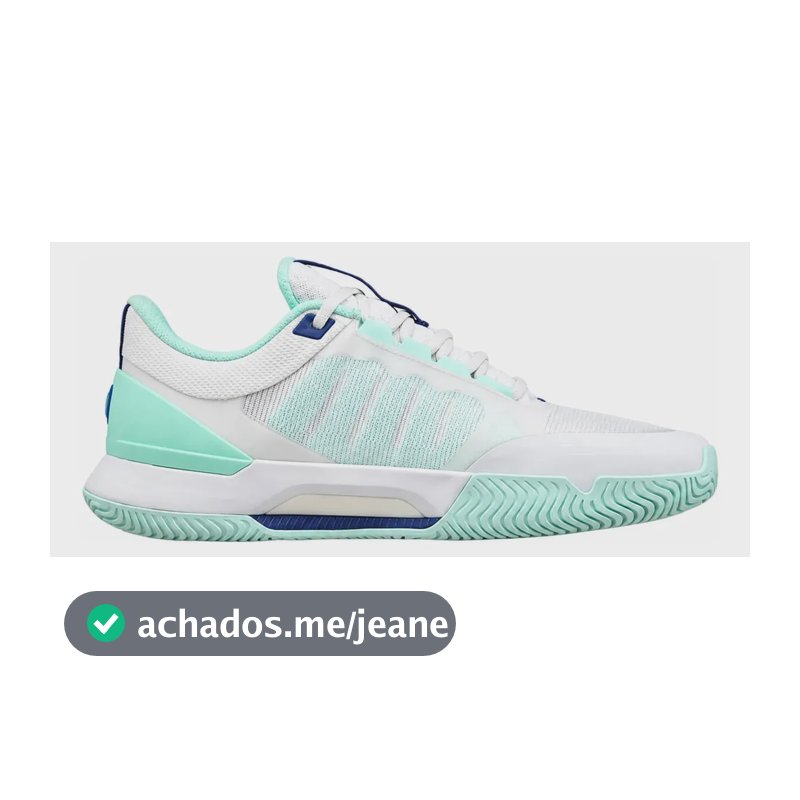 Tênis Intrigue Tour Clay Feminino Saibro Wilson Original Branco/azul 35 Br