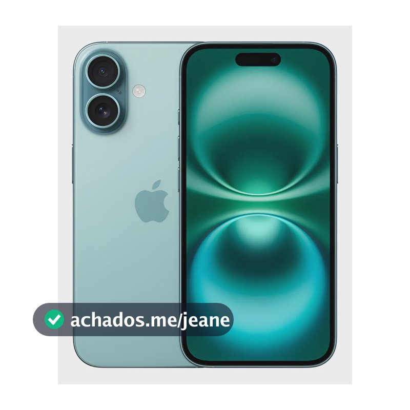 Apple iPhone 16 256 GB 8 GB Verde-Acinzentado - Distribuidor Autorizado