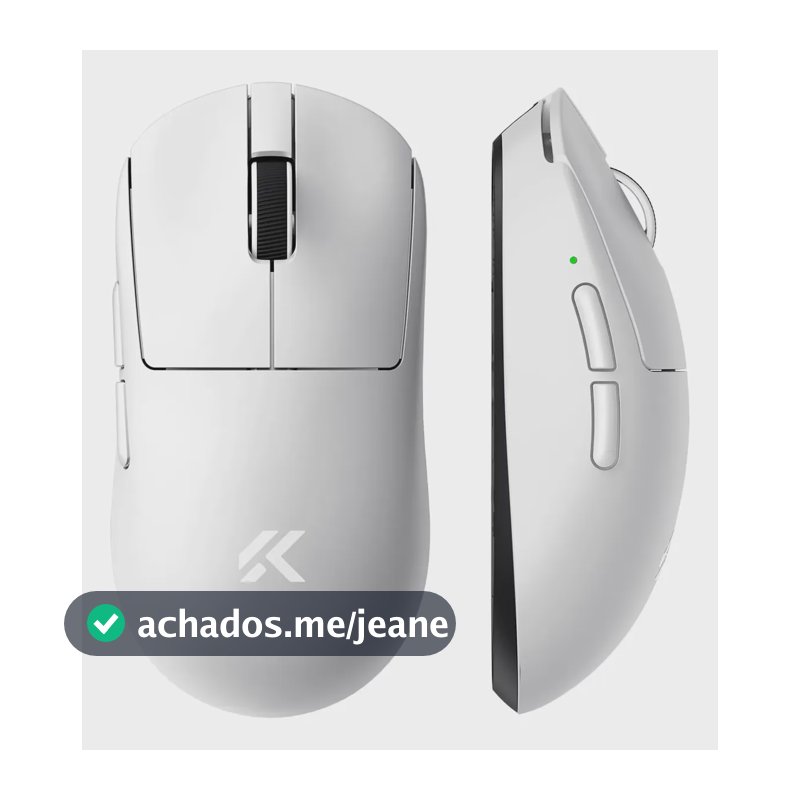 Mouse Gamer Mchose A7 V2 Pro 59g 8khz Paw3395 26k Dpi 130h Branco