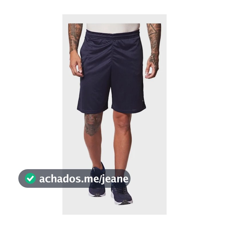 Bermuda Masculina Performance Knit 10 Puma Azul-marinho Liso P