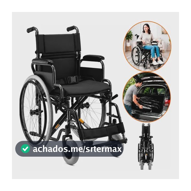 Cadeira De Rodas Dobrável Modelo D400 Até 120 Kg - Dellamed