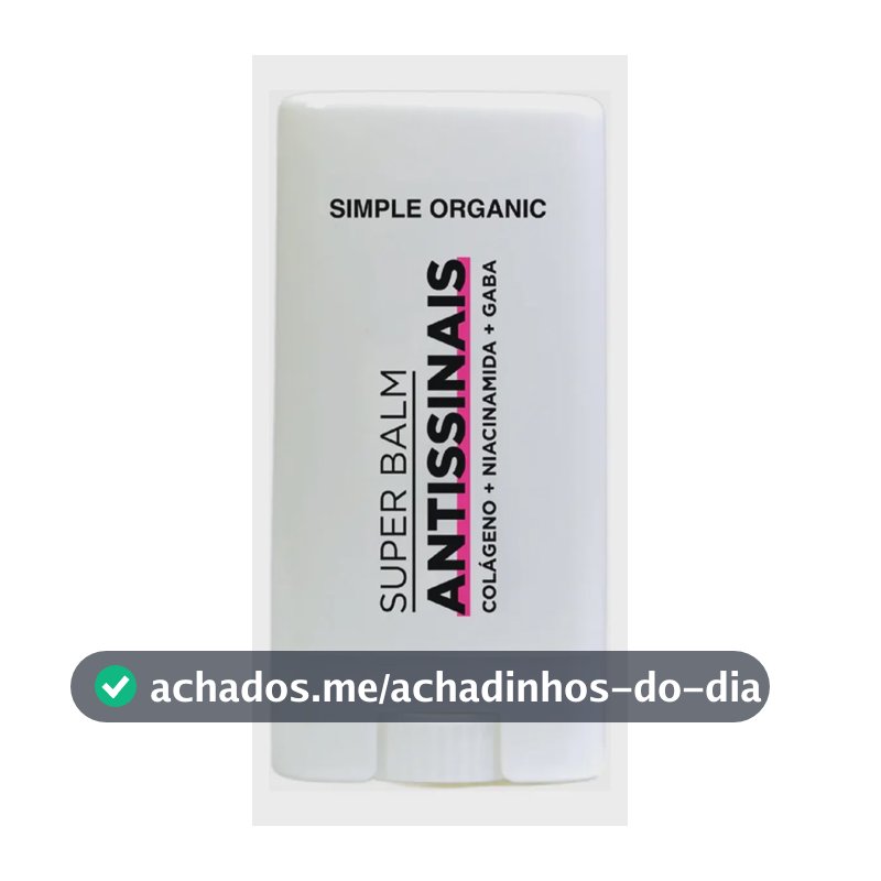 Super Balm Antissinais Stick Simple Organic