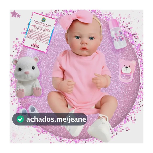 Boneca Bebê Reborn Antonella Realista Articulada