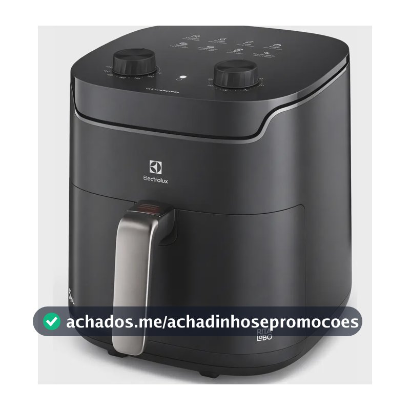 Fritadeira Elétrica Electrolux 5,6l 1400w Eaf40 Efficient 110v Tecnologia Air Cooking 360° Grafite Lançamento