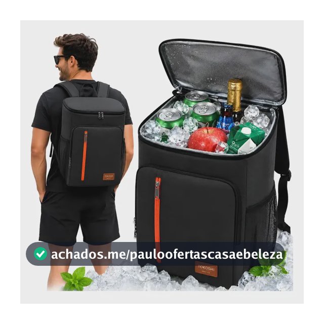 Bolsa Térmica Mochila Marmita Grande Cooler Impermeável