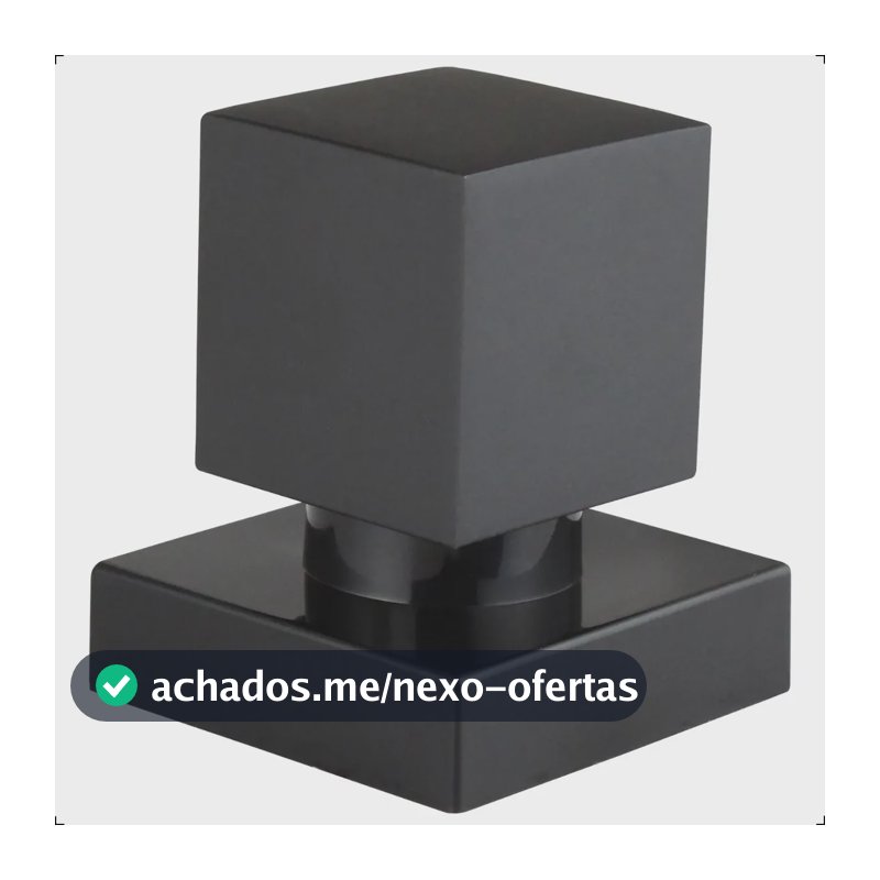 Acabamento Para Registro De Gaveta Ou Pressão Chuveiro Base Docol 20 Estrias 1/2 ou 3/4 Quadrado Fit Preto Fosco Black Matte Aromatec