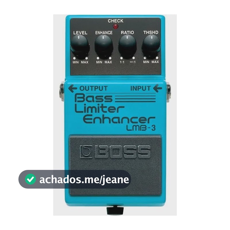 Pedal Boss Bass Limiter Enhancer P/ Contrabaixo - Lmb-3 Azul