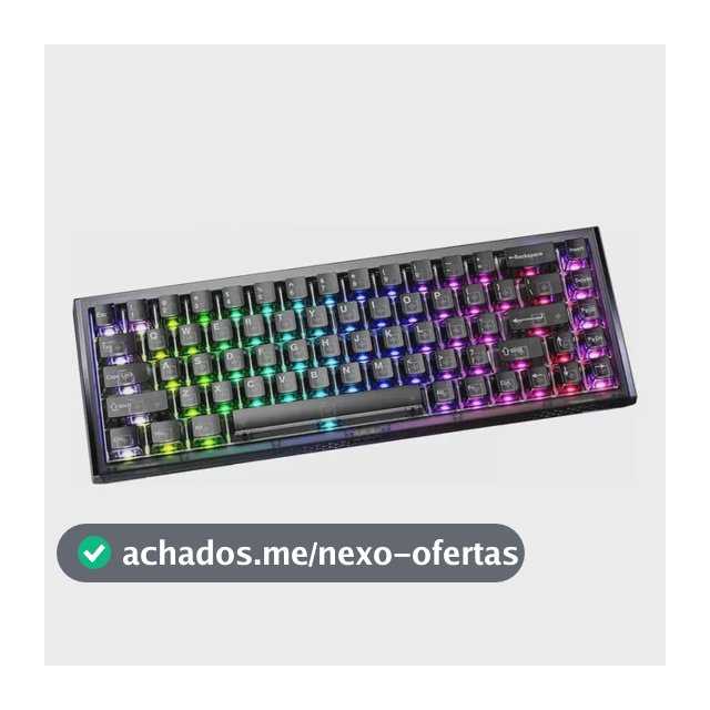 Teclado Gamer Magnético 8000hz Rapid Trigger 0,01mm Hot Swap Switch Ice Blade Cool68 Led Rgb Dareu Ice Black