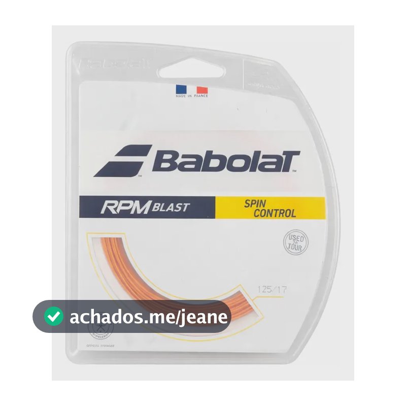 Corda Babolat Rpm Blast 1,25m Laranja - Set Individual 1.25 Mm Laranja