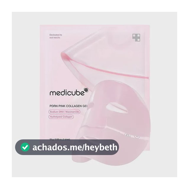Máscara Facial em Gel Medicube PDRN Pink Colágeno para Elasticidade e Brilho da Pele