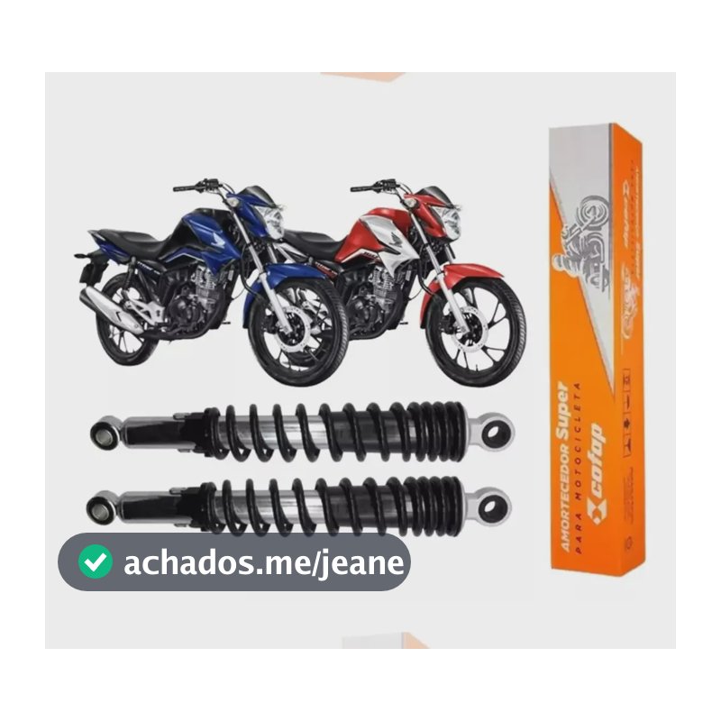 Par Amortecedor Honda Titan Fan Start 160 Todas Original