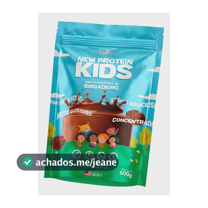 Whey New Protein Kids Sabor Brigadeiro 600g New Corpus Brigadeiro