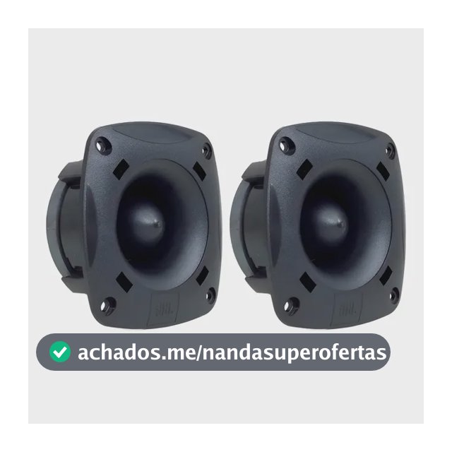 Kit 2 Un Super Tweeter Jbl Selenium St200 Linha Profissional Preto