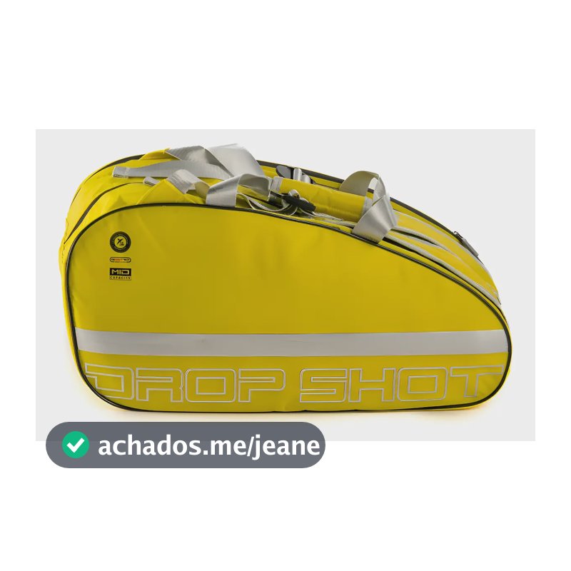 Raqueteira Drop Shot Essential 25 Amarela Padel Beach Tennis