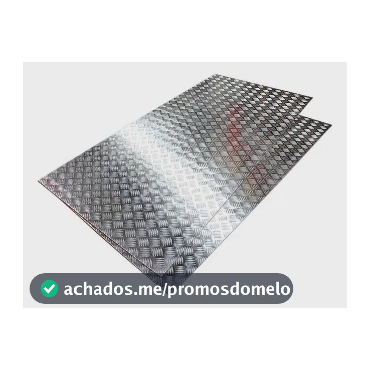 Chapa Alumínio Xadrez 1 M X 50 Cm X 1.20 Mm De Esp.