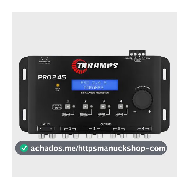 Processador De Áudio Digital Taramps Pro 2.4s Equalizador