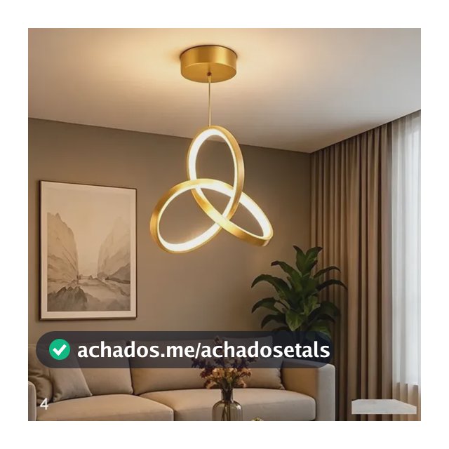 Luminária De Teto Led Com Design De Trevo, Para Sala De Esta