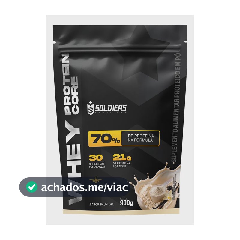 Whey Protein Soldiers Nutrition Em Pó Sabor Baunilha X 900g