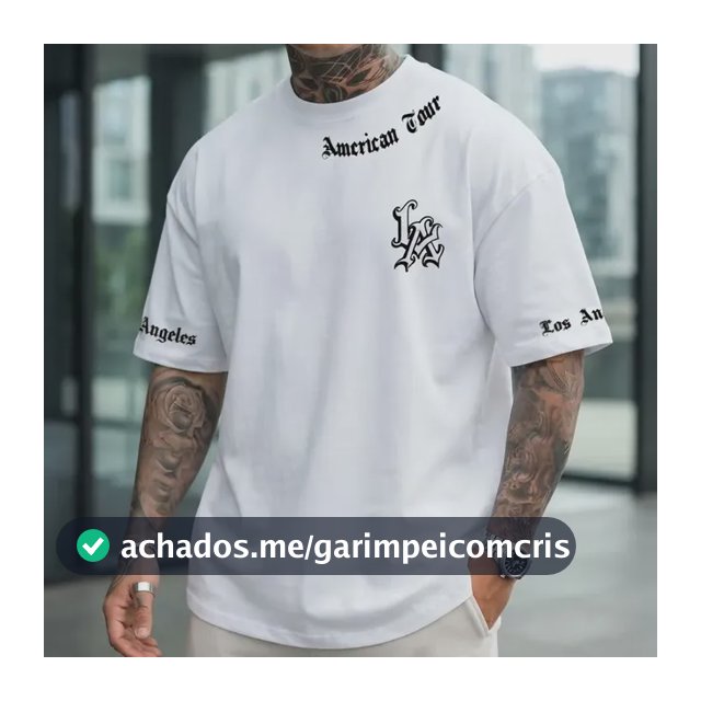 Camiseta Los Angeles America Tour Streest Wear Lançamento