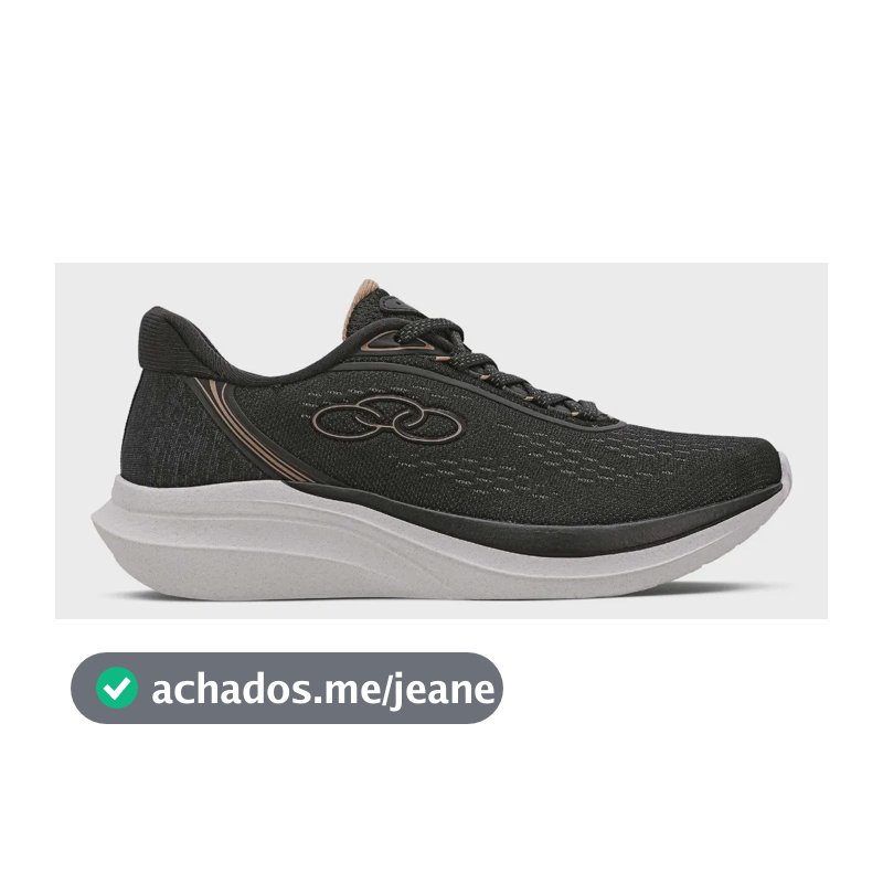 Tênis Feminino Role Olympikus Preto Liso 37 Br