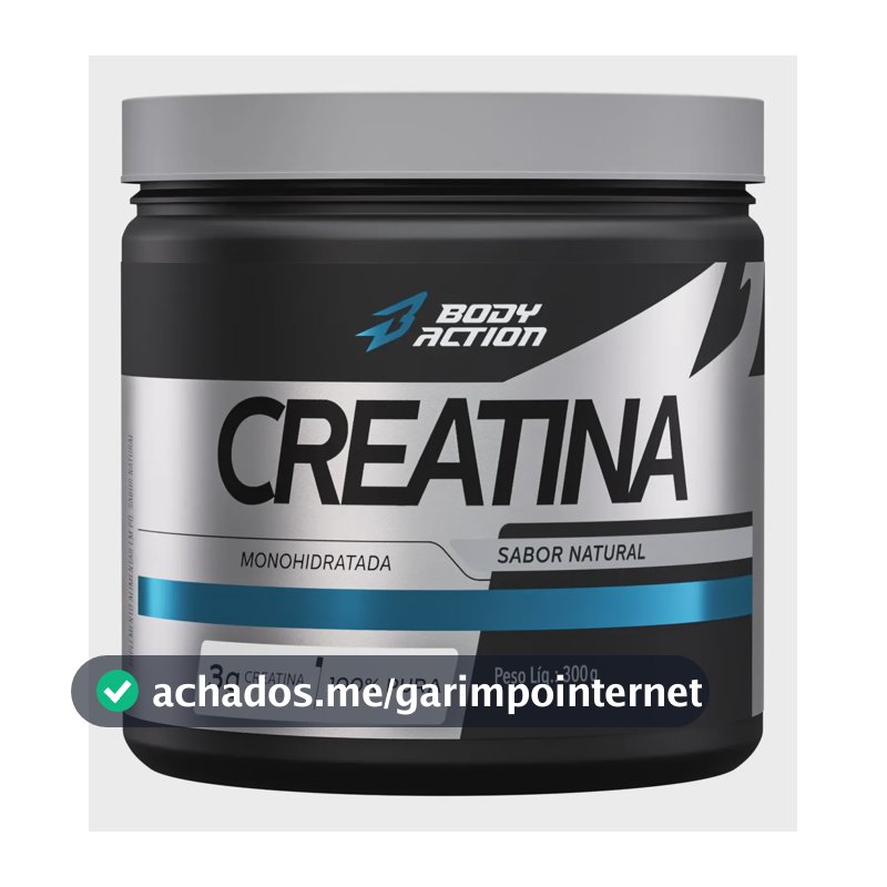 Creatina Monohidratada 300g 100% Pura - Bodyaction