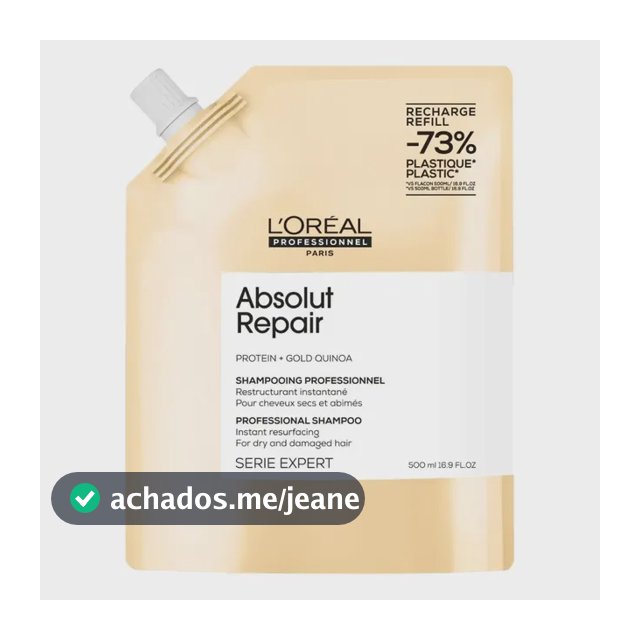 Refil de shampoo L'Oréal Professional Absolut Repair 500ml