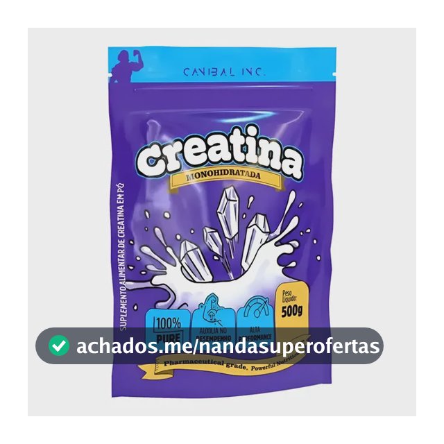 Creatina Monohidratada 500g - Canibal Sem Sabor