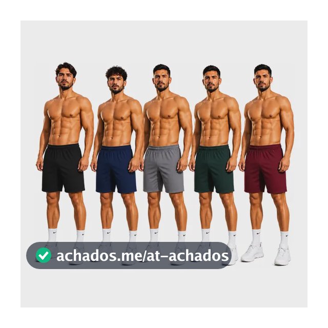 Kit 5 Bermudas Masculina Tipo Jogador Esporte Praia Treino Kit 5 Calção Masculino Sortido Gg
