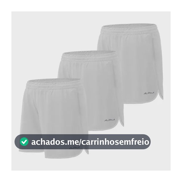 Kit 3 Shorts De Corrida Dry Alpha