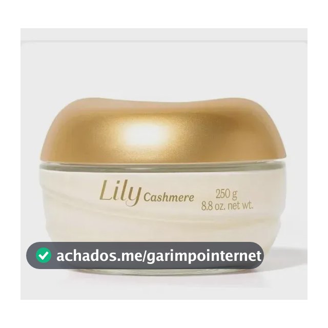 Lily Cashmere Creme Acetinado Hidratante 250g Boticário