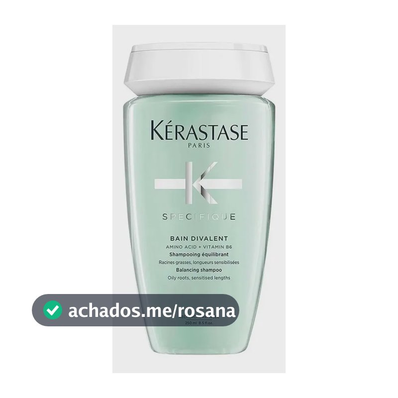 Shampoo Kérastase Specifique Bain Divalent, Para Raízes Oleosas e Cabelos Sensibilizados 250ml