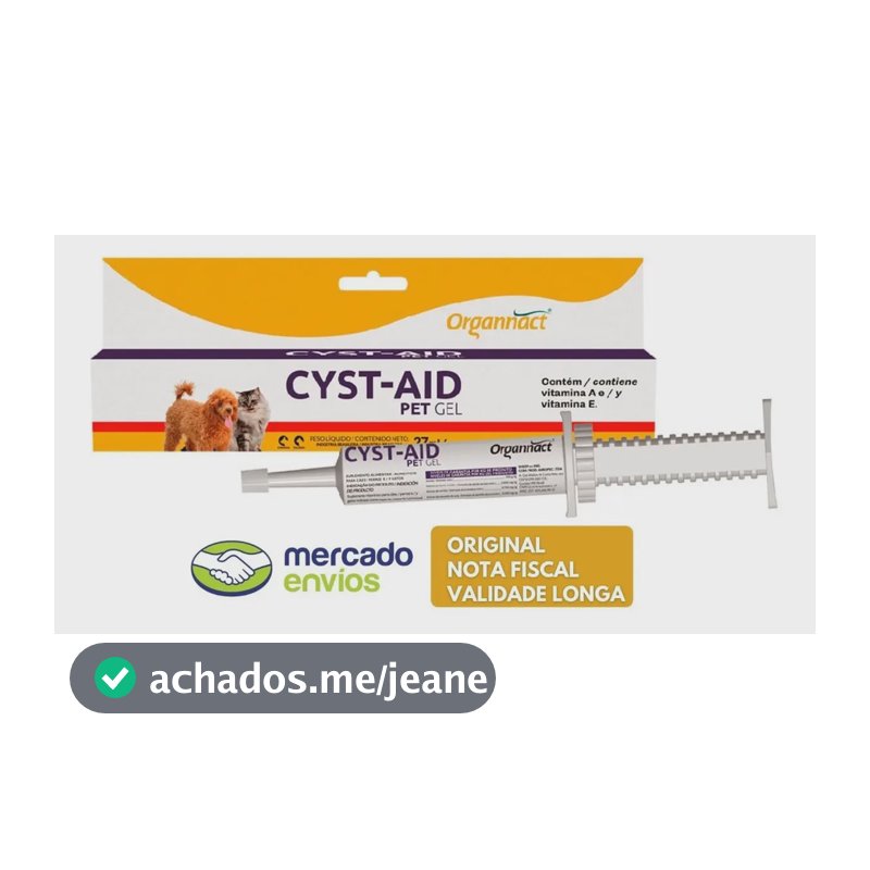 Cyst Aid Pet Organnact Gel Suplemento Renal Para Cães Gatos 27ml