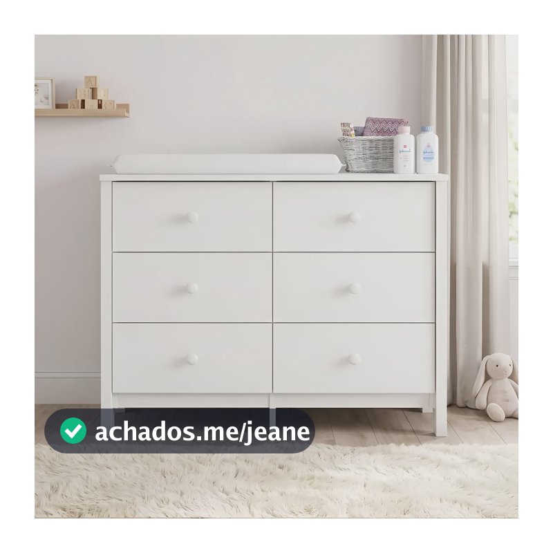 Cômoda Trocador Bebe Organizador 4gaveta Colchão Impermeável Branco New