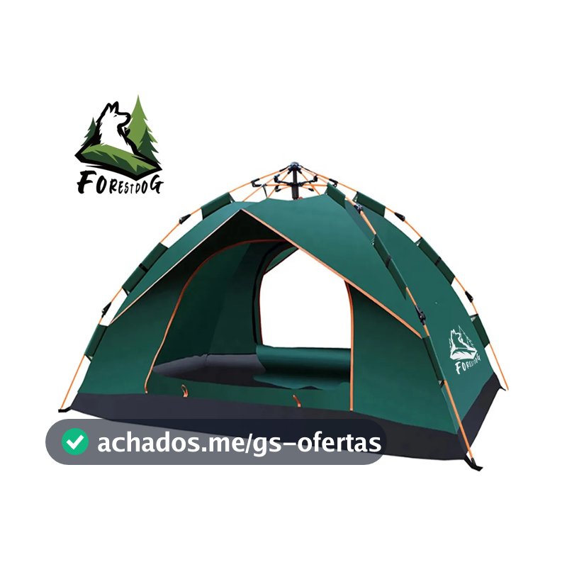 Barraca Auto-armável Pop Up Forestdog 4 Pessoas Impermeável 1000mm