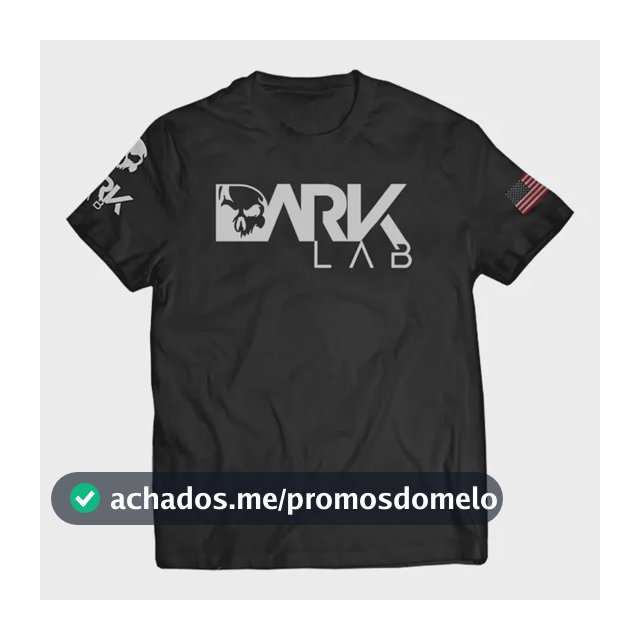 Camiseta Dry-fit  Preta Caveira Unisex Dark Lab