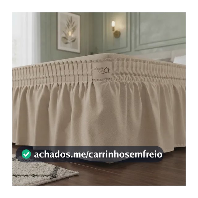 Saia Box Queen Matelassê Baú Acolchoada Com Elástico Modulada Ajustável Moderna Elegante Premium Perfeito Protetora Decorativa Reforçada Fit Sofisticada Prática Versátil Detalhe Bege
