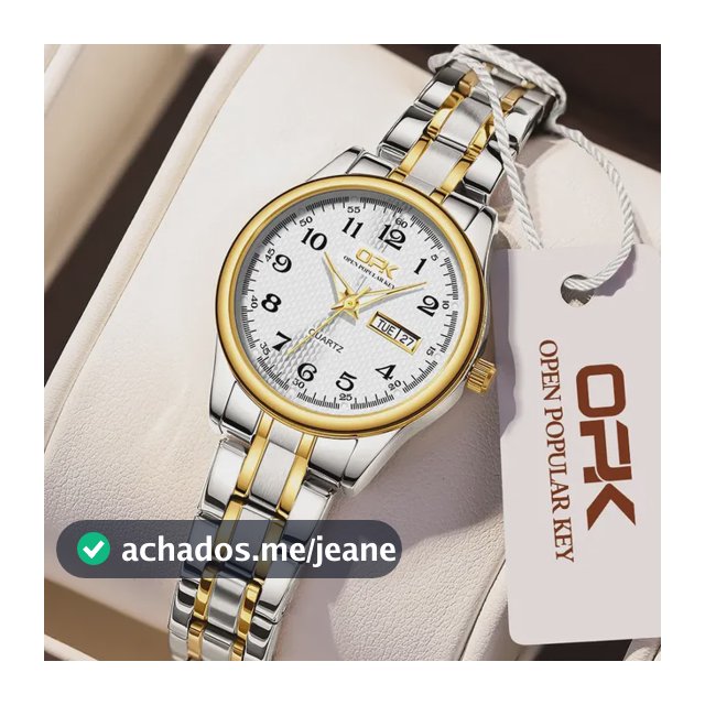 Opk Relógio Feminino A Prova D'água Quartzo 8110