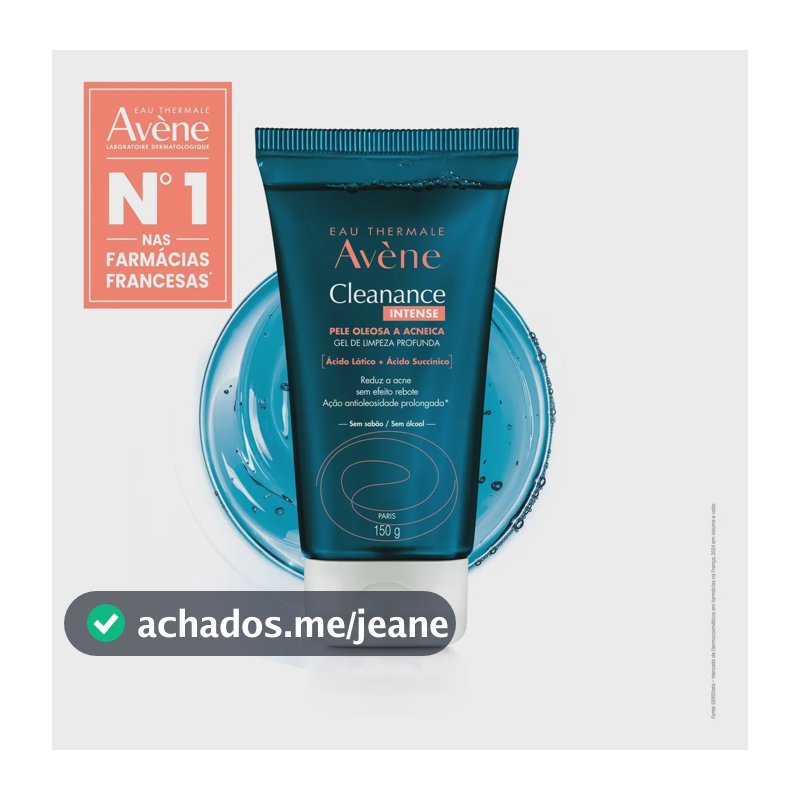 Avène Cleanance Intense Gel de Limpeza Facial Profunda 150g
