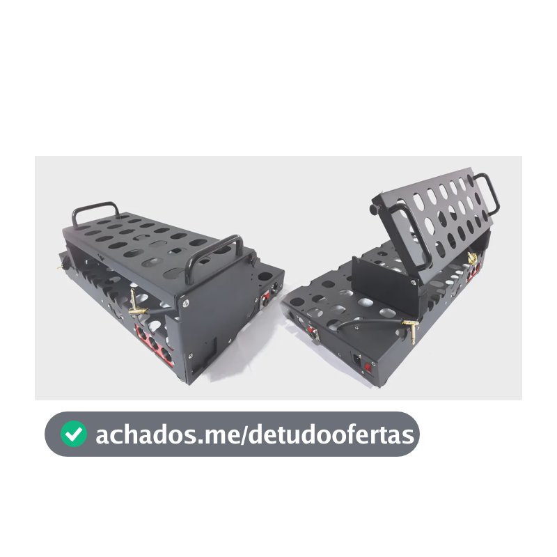 Pedalboard 45x26cm Riser Pulse Spider Eletrica+kit Jack Preto