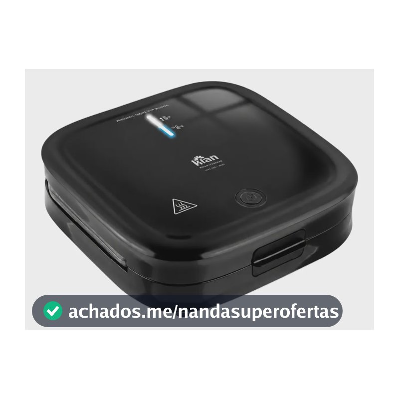 Sanduicheira Elétrica Pop Grill Kian Antiaderente 127v 750w Preto 127v