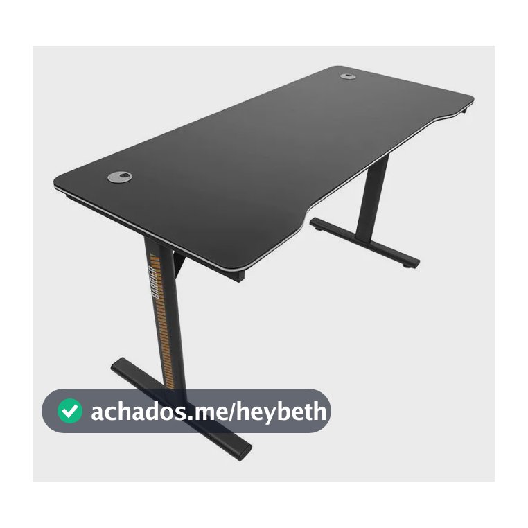 Mesa Gamer Tgt Barrier, 160cm, Preto Preto
