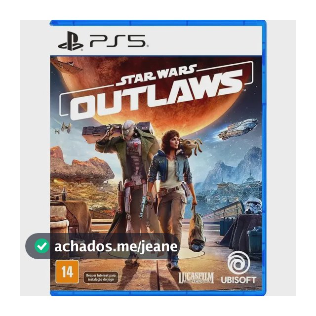 Jogo Star Wars Outlaws Ps5 M Física Envio Imediato Br