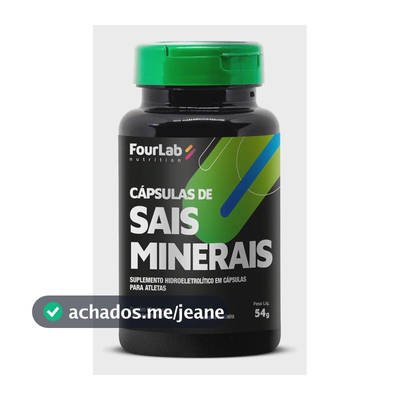 Cápsulas de Sais Minerais Fourlab para Ciclismo e Corrida (60 Unidades)