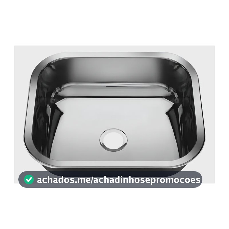 Cuba Pia Número 0 Cozinha Inox American Steel 40x34x11 Rasa Cinza