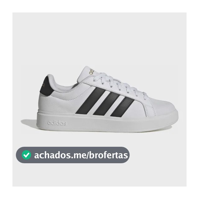Tênis adidas Feminino Streettalk Kj7808 Ftwwht/cblack/goldmt Liso 34 Br