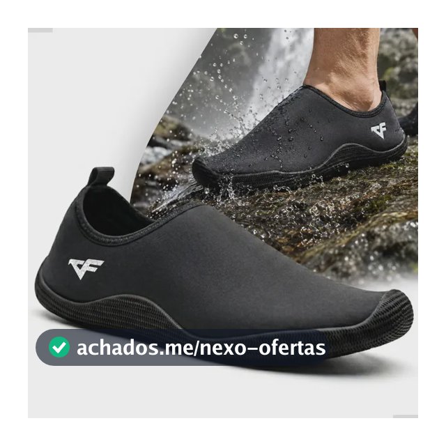 Sapatilha Náutica Cachoeira Seca Rápido Confortável