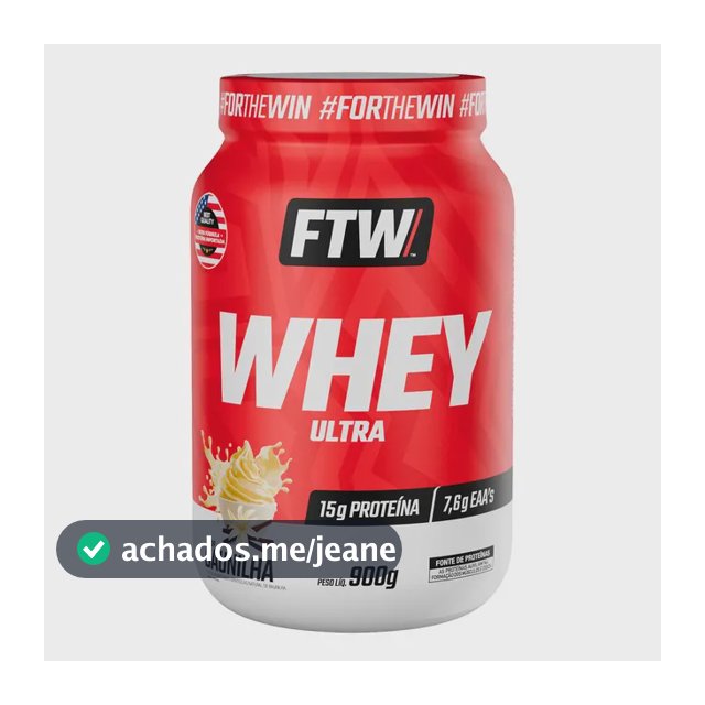 Whey Protein Ftw Em Pó Sabor Baunilha X 900g